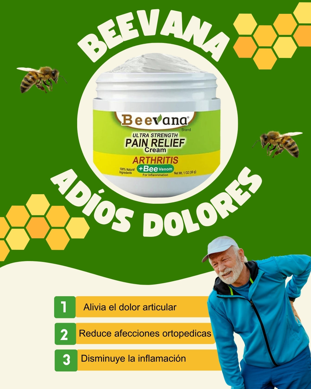 Beevana crema dolores y articulaciones (PROMOCION 2X1)
