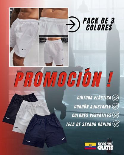 PÁCK DE 3 SHORT NIKE - 3 COLORES